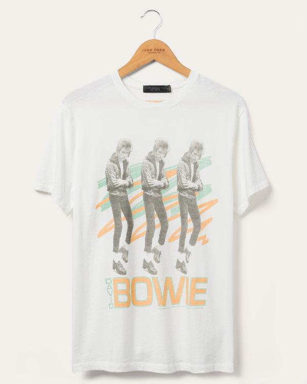 junk food clothing Triple David Bowie Vintage Tee Vintage White