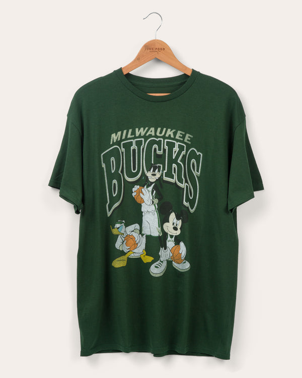 junk food clothing UNISEX BUCKS TEAM MICKEY SQUAD TEE FOREST