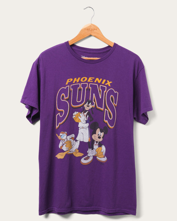 junk food clothing Unisex Suns Team Mickey Squad Tee Purple
