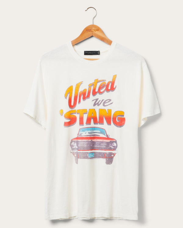 junk food clothing United We Stang Vintage Tee Vintage White