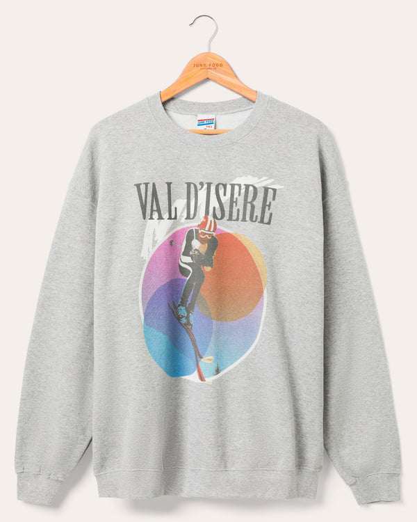 junk food clothing Val D'isere Flea Market Fleece Heather Gray