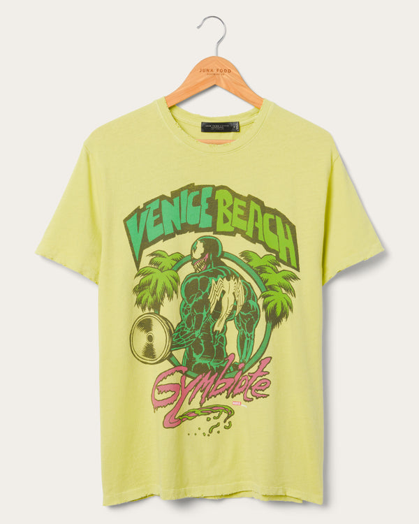 junk food clothing Venice Beach Gymbiote Vintage Tee Celery Green