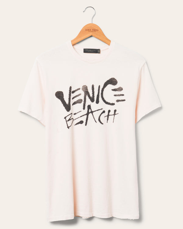 junk food clothing Venice Beach Vintage Tee Peach Blush