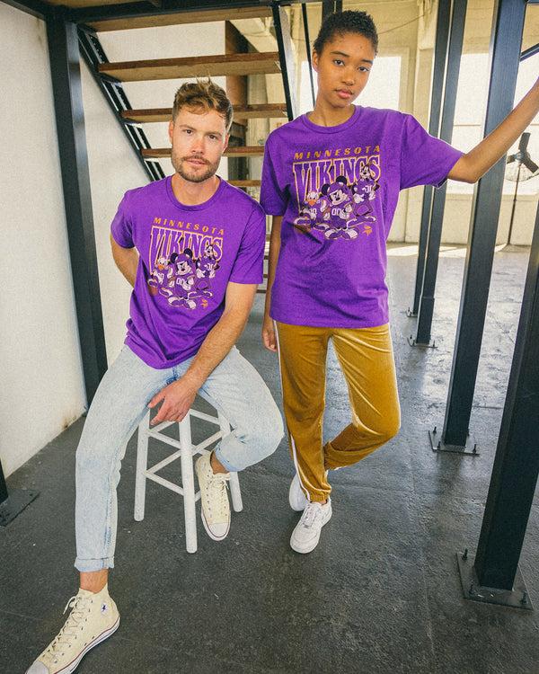 Junk Food Clothing Vikings Disney Huddle Up Tee Purple