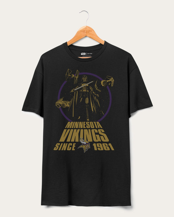 junk food clothing Vikings Star Wars��� Title Crawl Tee Black