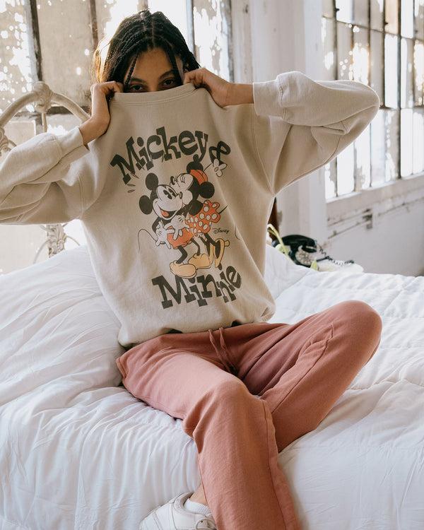 Junk Food Clothing Vintage Mickey & Minnie Flea Market Fleece Sand