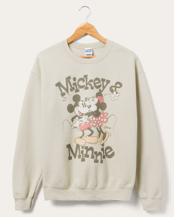junk food clothing Vintage Mickey & Minnie Flea Market Fleece Sand