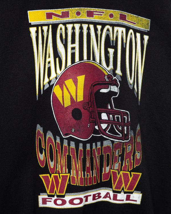 Junk Food Clothing Washington Commanders Helmet Flea Market Crew Fleece Black