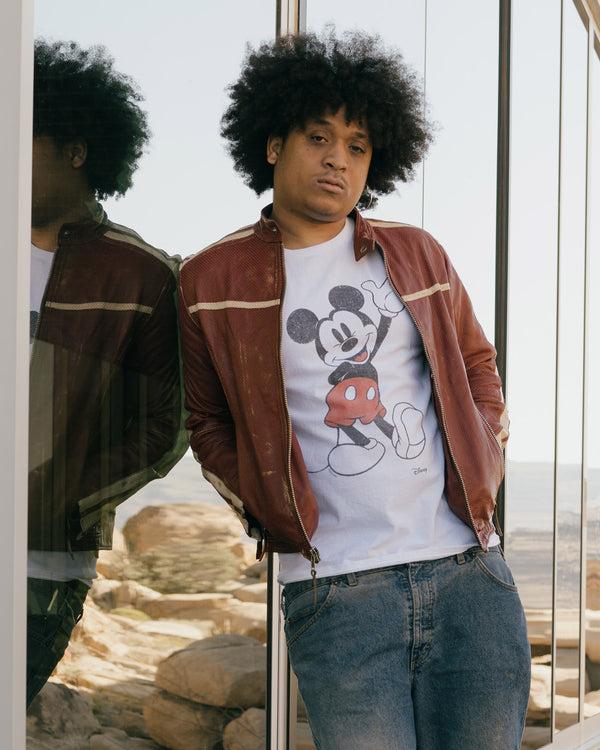 Junk Food Clothing Waving Mickey Flea Market Tee White