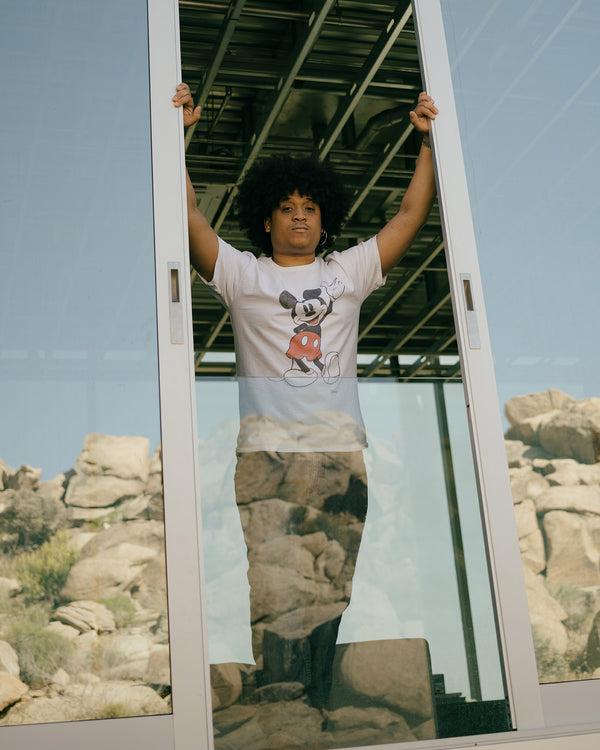 Junk Food Clothing Waving Mickey Flea Market Tee White