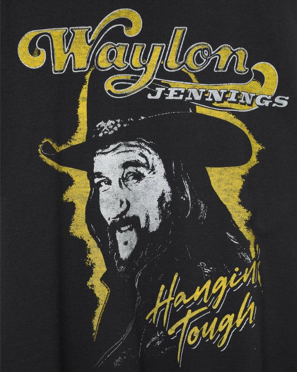 Junk Food Clothing Waylon Jennings Hangin' Tough Flea Market Tee