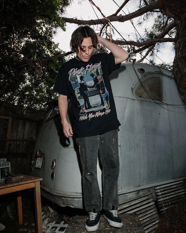 Junk Food Clothing Wish You Were Here Flea Market Tee Black