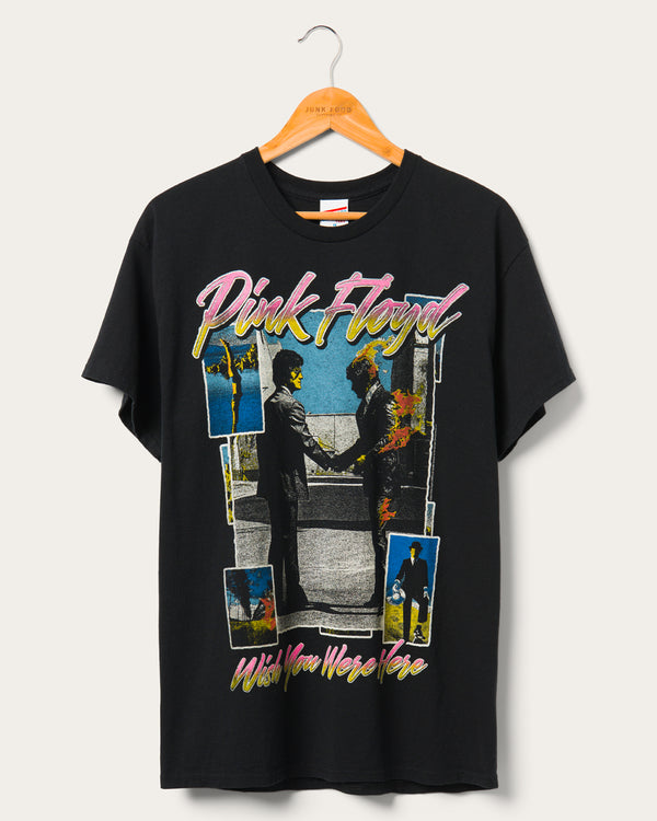 junk food clothing Wish You Were Here Flea Market Tee Black junk food clothing Wish You Were Here Flea Market Tee Black