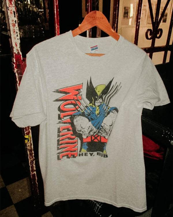 Junk Food Clothing Wolverine Pose Flea Market Tee Heather Grey