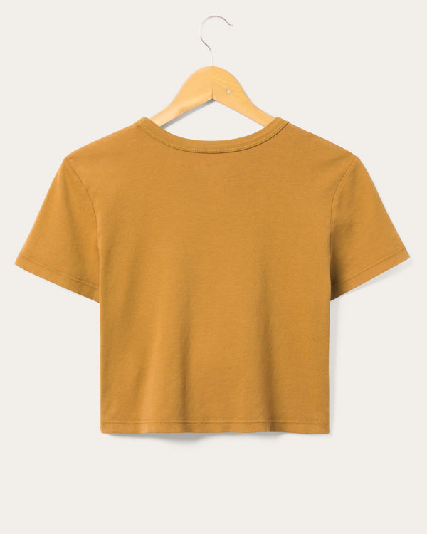 Junk Food Clothing Women's Austin Texas Baby Tee Toasted Coconut