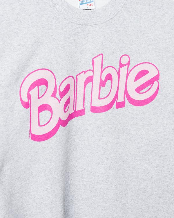 Junk Food Clothing Women's Barbie Cropped Flea Market Fleece Heather Grey
