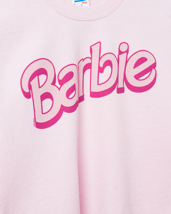 Junk Food Clothing Women's Barbie Cropped Flea Market Fleece Light Pink