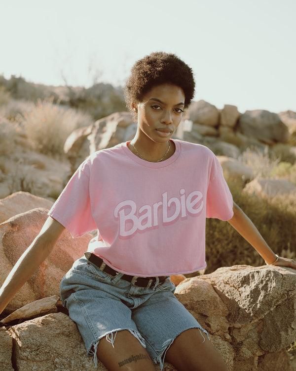 Junk Food Clothing Women's Barbie Flea Market Crop Tee Azaelia