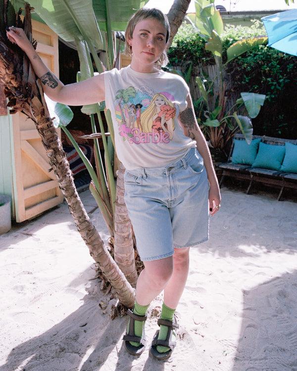 Junk Food Clothing Women's Barbie Malibu Vintage Tissue Tank Birch