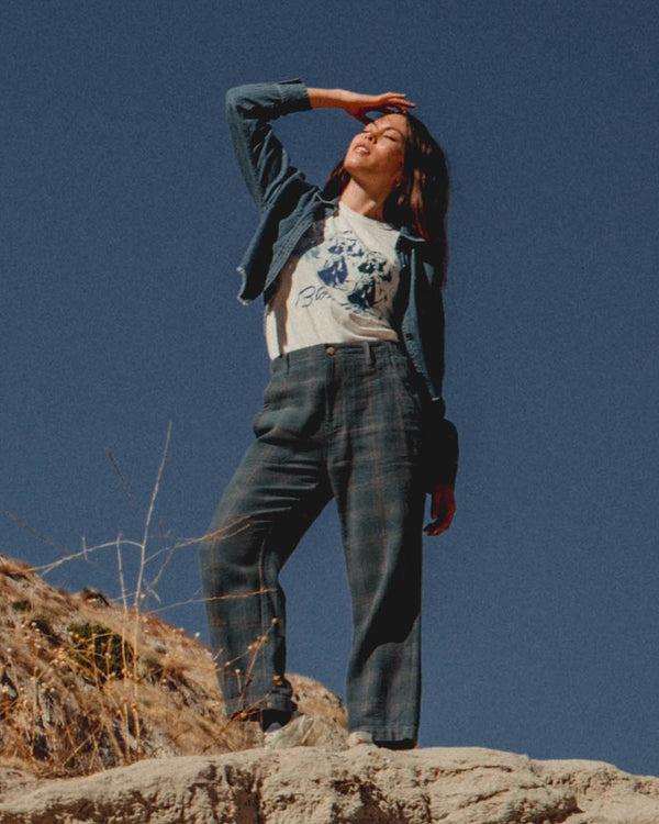 Junk Food Clothing Women's Blondie Indigo Original Tee Vintage White