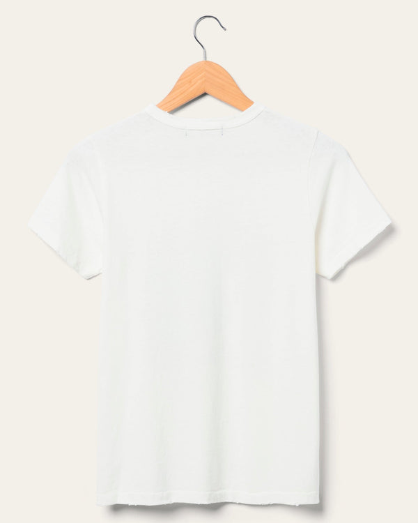 Junk Food Clothing Women's Blondie Indigo Original Tee Vintage White