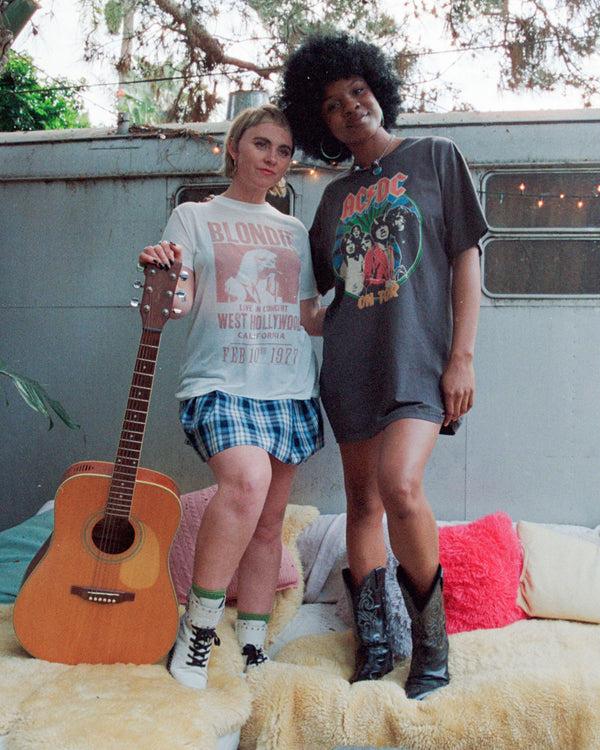 Junk Food Clothing Women's Blondie West Hollywood Vintage Tissue Tee Vintage White