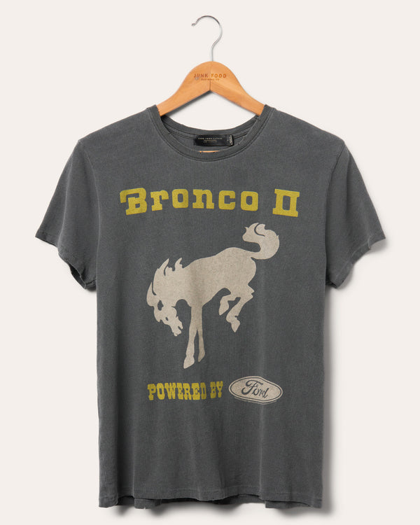 junk food clothing Women's Bronco Get Up and Go Vintage Tee Vintage Black