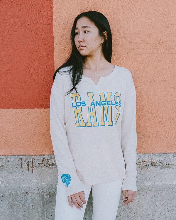 Junk Food Clothing Women's Browns Sunday Thermal OATMEAL