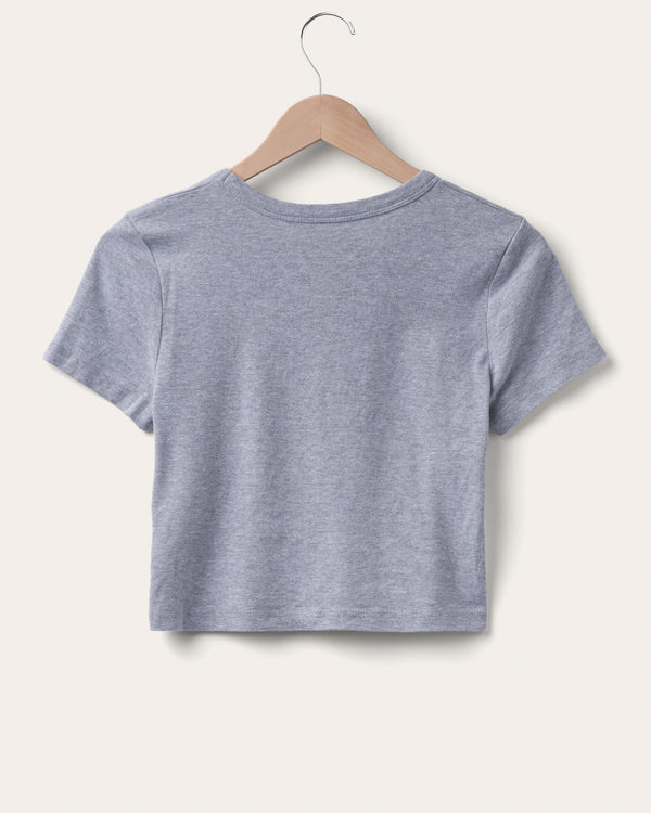 Junk Food Clothing Women's Budweiser Baby Tee Heather Grey