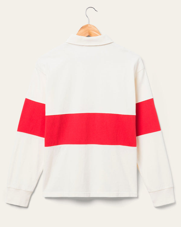 Junk Food Clothing Women's Budweiser Rugby Shirt White/Red