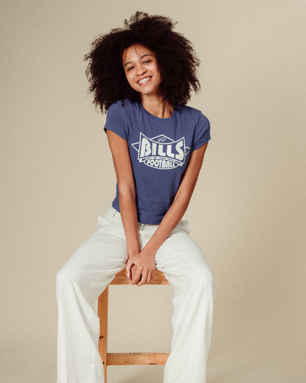 Junk Food Clothing Women's Buffalo Bills Baby Tee Liberty