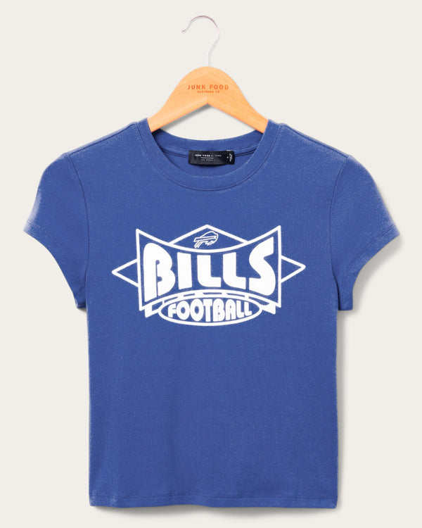 junk food clothing Women's Buffalo Bills Baby Tee Liberty