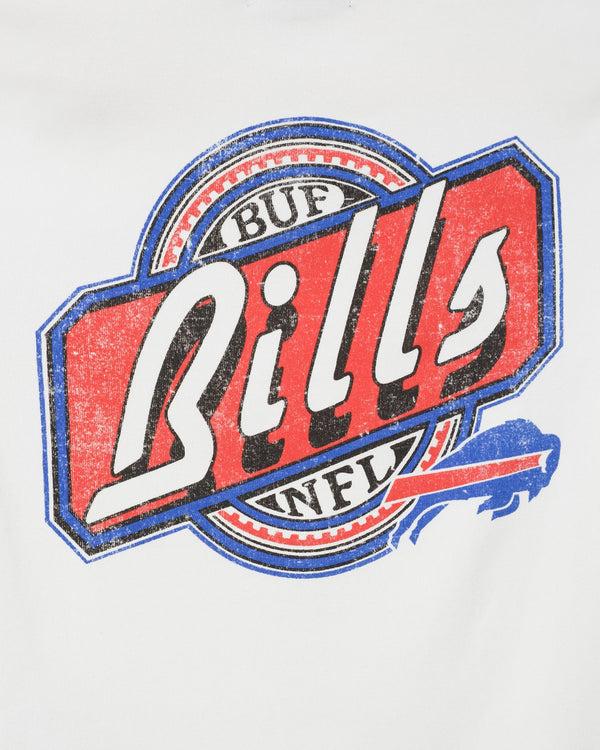 Junk Food Clothing Women's Buffalo Bills Cheers Baby Tee Vintage White