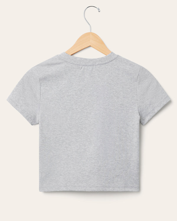 Junk Food Clothing Women's Buffalo Bills Sideline Baby Tee Heather Grey