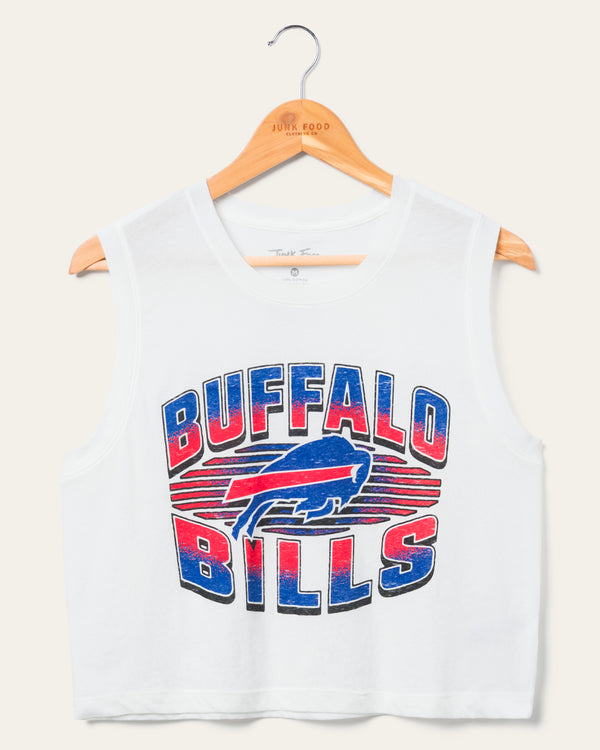 junk food clothing Women's Buffalo Bills Tank White