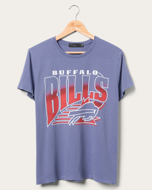 junk food clothing Women's Buffalo Bills Vintage Tee Liberty