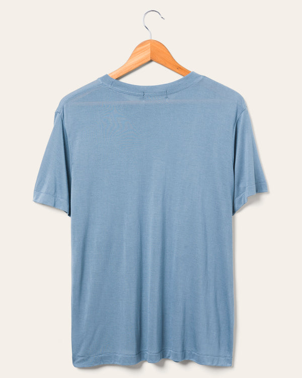 Junk Food Clothing Women's C'est La Vie Vintage Tissue Tee Deep Indigo