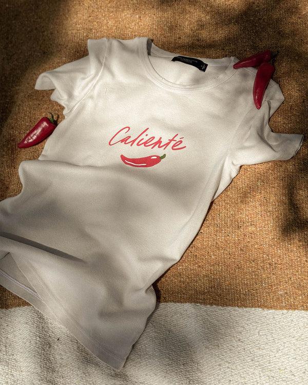 Junk Food Clothing Women's Caliente Pepper Super Slim Tee Birch