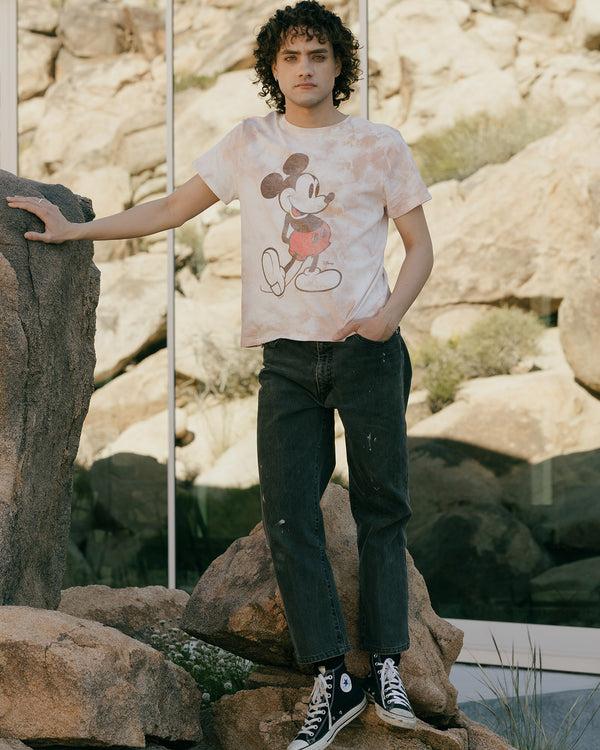 Junk Food Clothing Women's Classic Mickey Vintage Tee Tie Dye