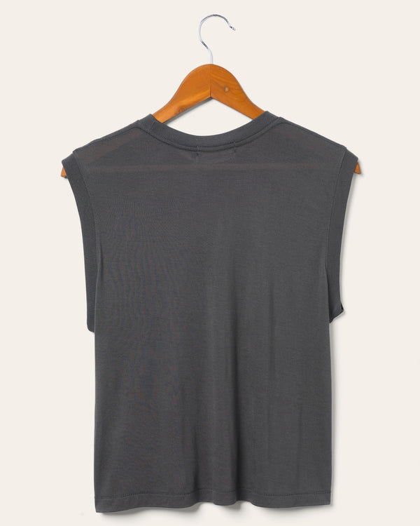 Junk Food Clothing Women's Classic Mickey Vintage Tissue Tank Vintage Black