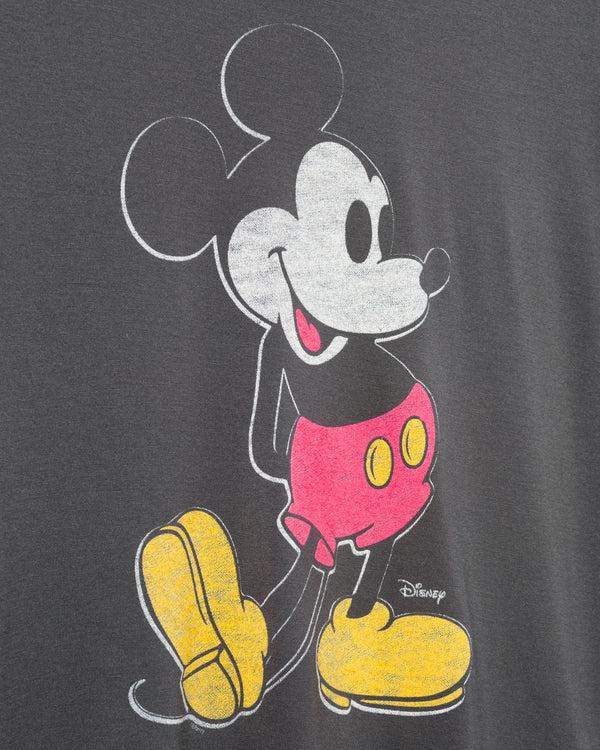 Junk Food Clothing Women's Classic Mickey Vintage Tissue Tank Vintage Black