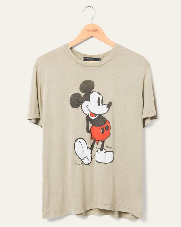 junk food clothing Women's Classic Mickey Vintage Tissue Tee Artichoke