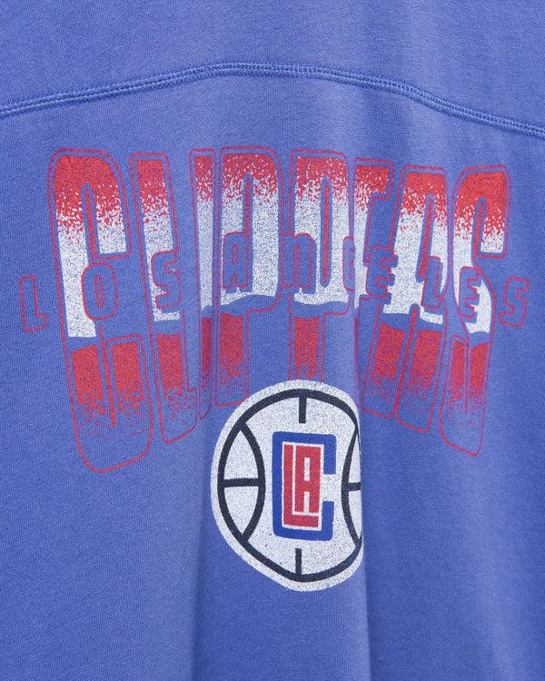 Junk Food Clothing Women's Clippers Courtside Cropped Tee Liberty