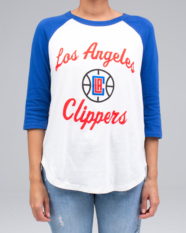 Junk Food Clothing Women's Clippers Raglan SUGAR / LIBERTY