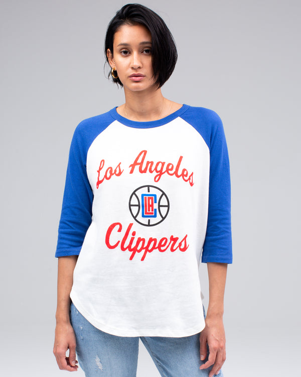 Junk Food Clothing Women's Clippers Raglan SUGAR / LIBERTY