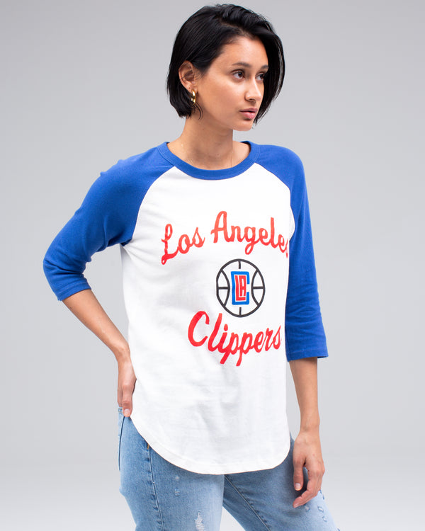 Junk Food Clothing Women's Clippers Raglan SUGAR / LIBERTY