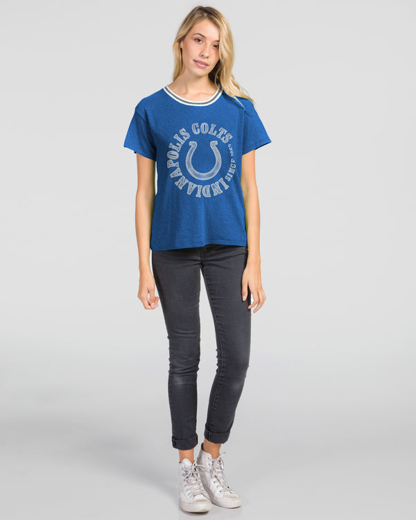 junk food clothing Women's Colts Kickoff Crew LIBERTY