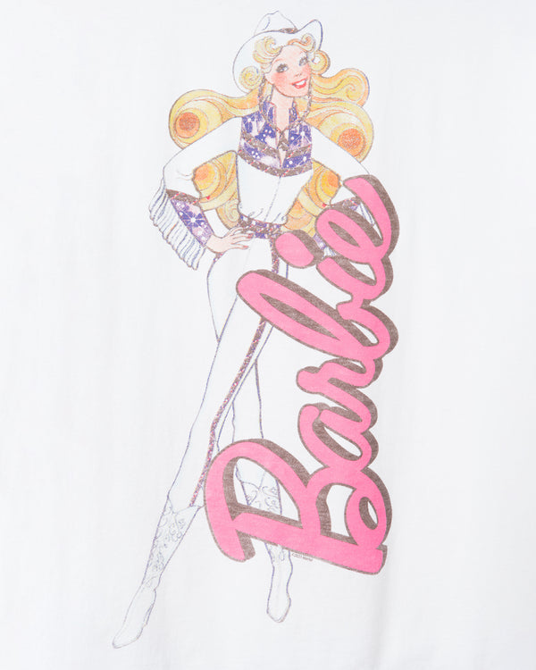Junk Food Clothing Women's Cowgirl Barbie Flea Market Tee White