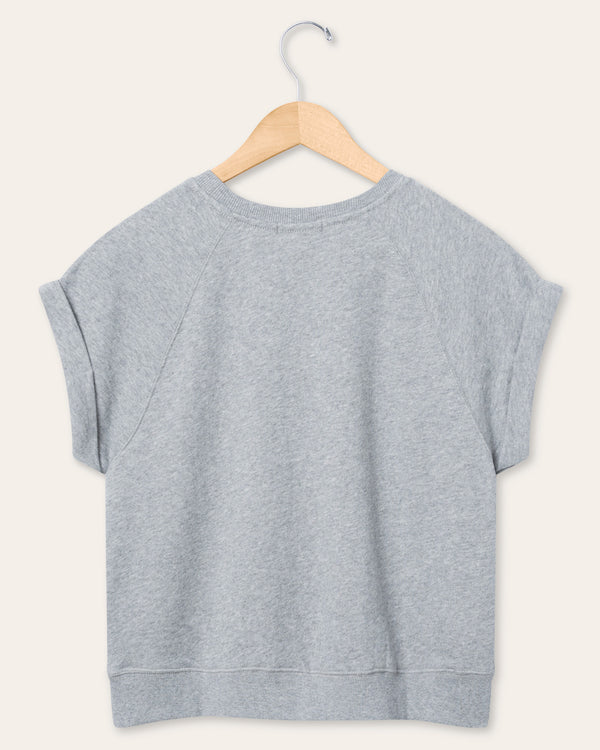 Junk Food Clothing Women's Dallas Cowboys Raglan Fleece Tank Heather Grey