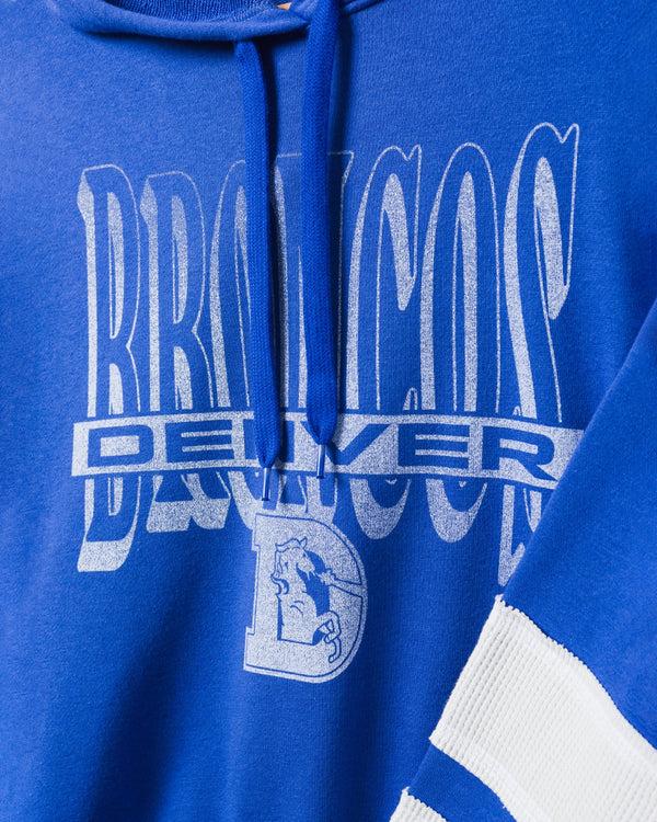 Junk Food Clothing Women's Denver Broncos Stripe Fleece Liberty